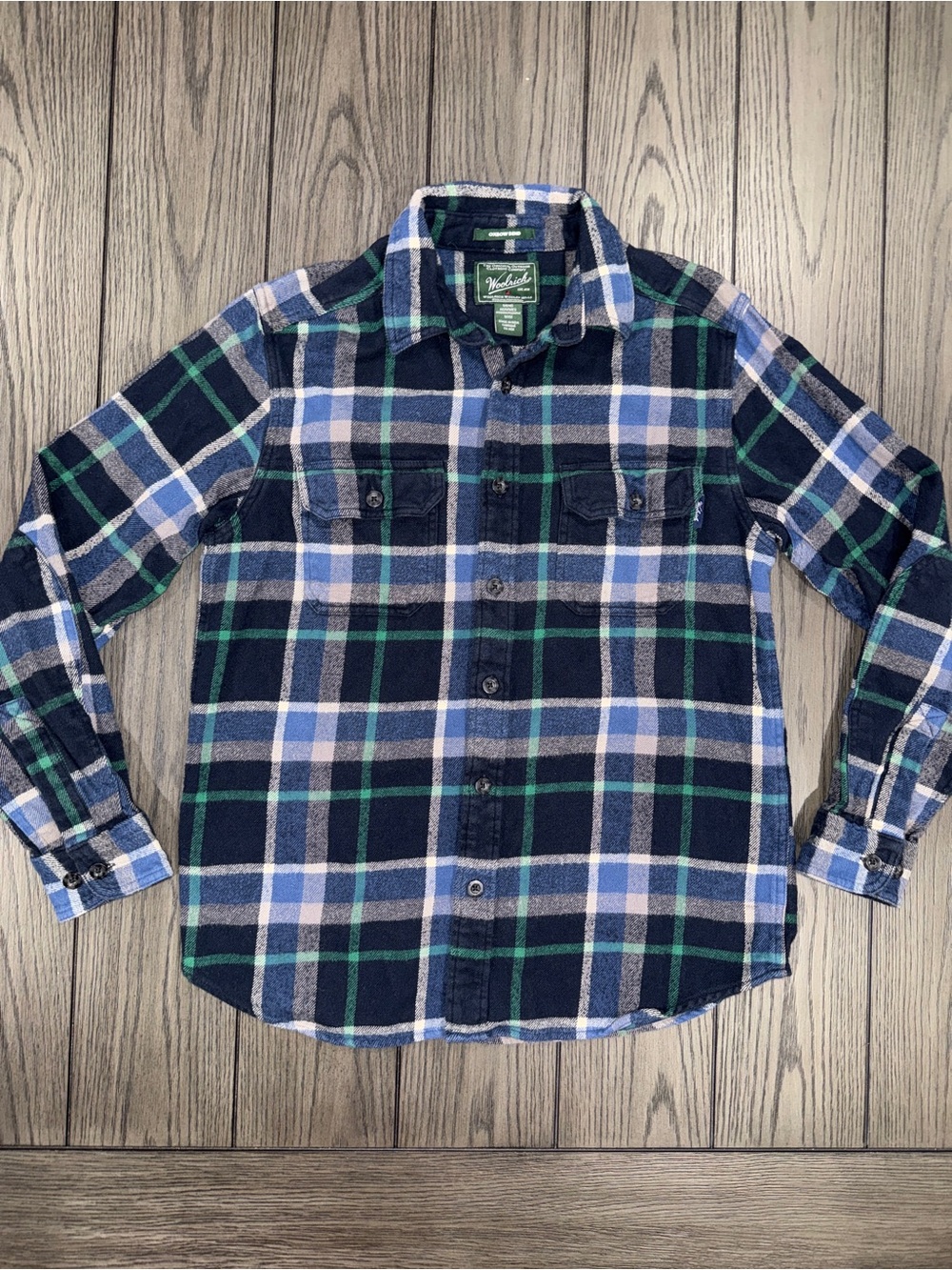 Woolrich Men's Oxbow Bend Plaid Flannel Shirt Size M Rugged Heritage Americana